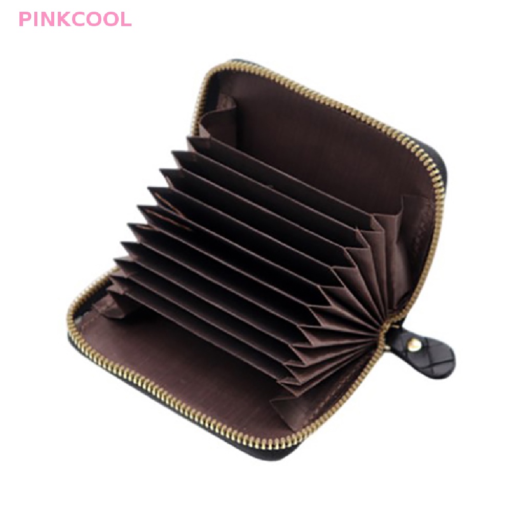 pinkcool-กระเป๋าสตางค์หนังสาน-มีซิป-ใส่บัตรเครดิตได้-แฟชั่นสําหรับผู้ชาย-และผู้หญิง-ขายดี