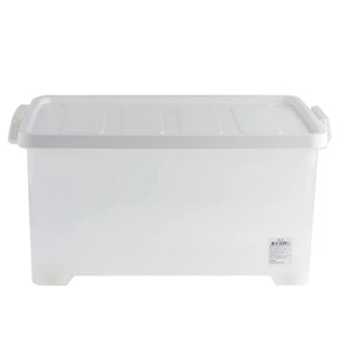 MODERNHOME  กล่องพลาสติกมีล้อ 50 ลิตร รุ่น 5116 สีขาว กล่องพลาสติก กล่อง กล่องใส่ของ กล่องเก็บของ