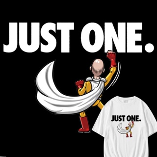 ☽ที่มีชื่อเสียง One Punch Man เสื้อยืด Saitama ครู One Strike ชายอะนิเมะรอบผ้าฝ้ายแขนสั้นรอบคอเสื้อผ้า Summerเสื้อย_07