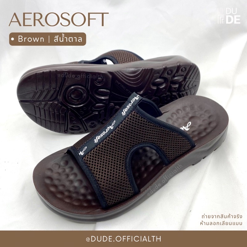 5103-รองเท้าแตะผู้ชาย-aerosoft-แอโร่ซอฟ-พื้นปุ่ม-ผลิตจากหนัง-pvc-รองเท้าแตะสวม-รองเท้าลำลอง-พร้อมส่ง-มีเก็บปลายทาง