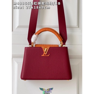 Lv capucines BB mini top-handle handbag multipockets large shopper tote laptop tablet bag