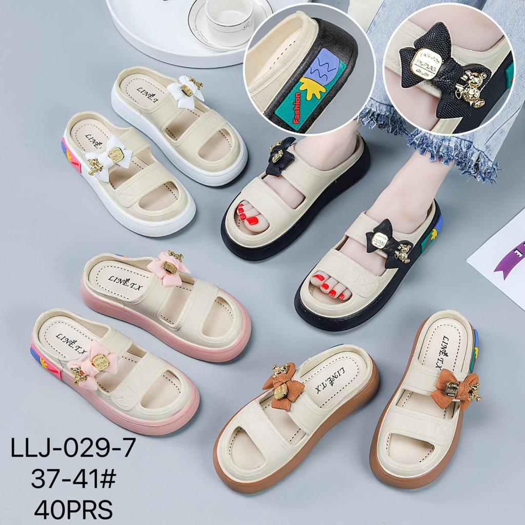 รองเท้าแตะ-พื้นยาง-pvc-พื้นหนา-กันลื่น-ลายหมี-สีทอง-นําเข้า-029-5