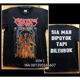 เสื้อยืดลําลอง แขนสั้น พิมพ์ลาย METAL PUNK ROCK PRAPATAN REBEL TYPE 077