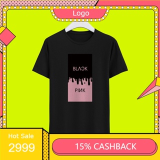 เสื้อยืดคอกลมเสื้อยืดผ้าฝ้าย Blackpink COMBED ของแท้S-4XL