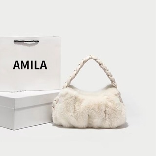 AMILA การออกแบบดั้งเดิมกระเป๋าถือตุ๊กตารูปเมฆหญิง 2023 ใหม่ความรู้สึกขั้นสูงที่ตรงกันทั้งหมด