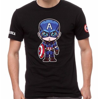 Captain America Shield Avengers Superhero Marvel Short Sleeve T-Shirt T Shirt Tees Baju Lengan Pendek CAP-0004_01