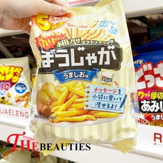 🔥🔥🔥  ️Tohato poteco umashio POTATO 5P 80 G. มันฝรั่งแท่งอบกรอบปรุงรสด้วยเกลือ  ได้รสมันฝรั่งแท้รสชาติเค็มกำลังดี