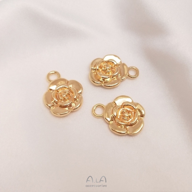 เครื่องประดับdiyขายส่ง-จี้ชุบทอง-14k-รูปดอกกุหลาบ-ขนาดเล็ก-แฮนด์เมด-diy-สําหรับทําเครื่องประดับ-ต่างหู-สร้อยข้อมือ-จี้-ลูกปัด-สร้อยคอ-สร้อยข้อมือ-ต่างหู-กําไลข้อมือ