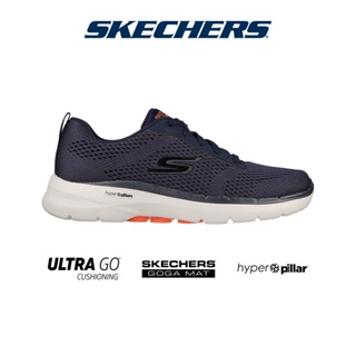 สินค้า Skechers สเก็ตเชอร์ส รองเท้า ผู้ชาย GOwalk 6 GOwalk Shoes 216209-NVY