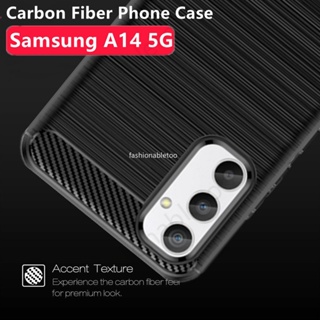 เคสโทรศัพท์ซิลิโคน คาร์บอนไฟเบอร์ กันกระแทก สําหรับ Samsung Galaxy A14 LTE A54 A34 A24 A 14 A 54 A 34 A 24 SamsungA14 SamsungA54 4G 5G