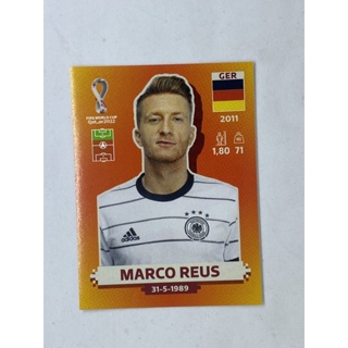 Marco Reus สติ๊กเกอร์สะสม ฟุตบอลโลก world cup 2022 Germany ของสะสมทีมฟุตบอล เยอรมัน เยอรมนี