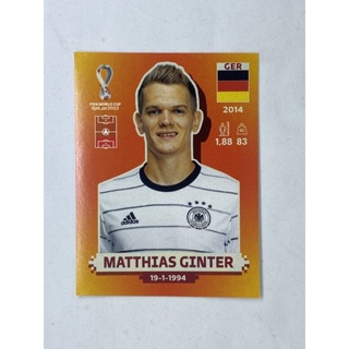 Matthias Ginter สติ๊กเกอร์สะสม ฟุตบอลโลก world cup 2022 Germany ของสะสมทีมฟุตบอล เยอรมัน เยอรมนี