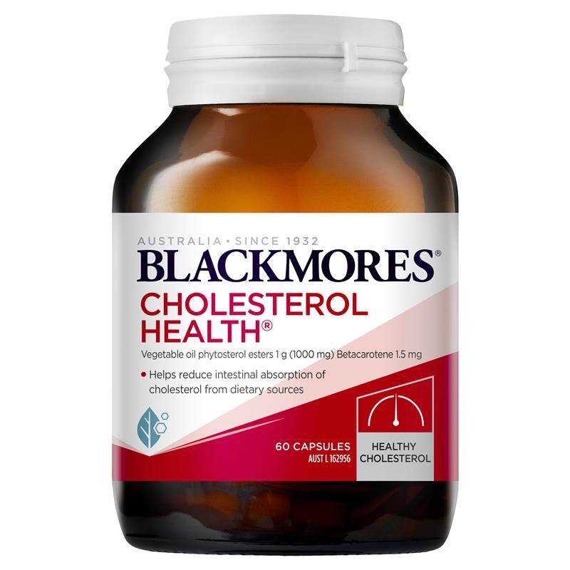 สูตรเข้มข้น-blackmores-cholesterol-health-60-เม็ด-ลดไขมันในเลือด-ลดคลอเลสเตอรอล-blackmore