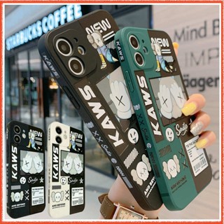 เคสซิลิโคนนิ่ม ขอบสี่เหลี่ยม ลายหมี Kaws สําหรับ Oppo A5s A3s a9 2020 A3 F5 F7 youth F9 F9pro a59 a83 F11pro a31 a52 a72 a92