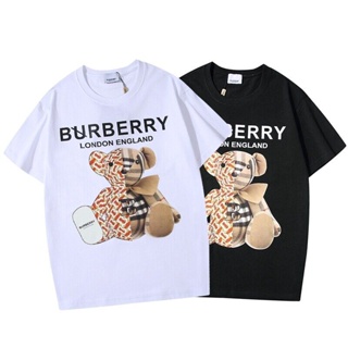 Burberry tag + label wild bear monogram print cotton short sleeves_11