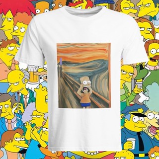 The Simpsons "Scream" T-Shirt Simpson Shirt Cotton UnisexT-shirtCotton_07