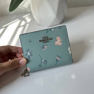 COACH (C8703) SNAP WALLET WITH MYSTICAL FLORAL PRINT