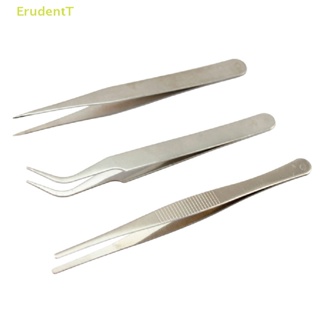 [ErudentT] ชุดแหนบสเตนเลส สําหรับซ่อมแซมอิเล็กทรอนิกส์ 3 ชิ้น [ใหม่]