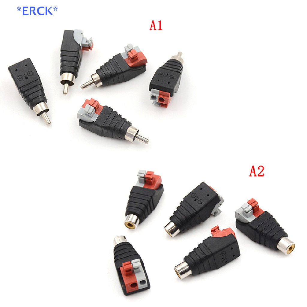 erck-gt-อะแดปเตอร์แจ็คเชื่อมต่อสายลําโพง-a-v-เป็นตัวผู้-rca-5-ชิ้น