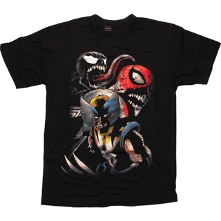 Spiderman Marvel Zombie Venom And Wolverine Limted Edition T Shirt_01