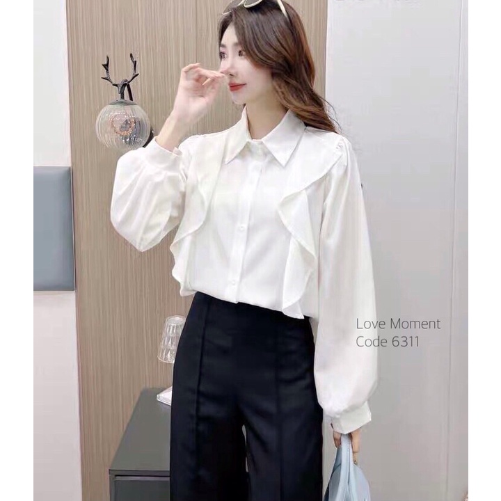 เสื้อเชิ้ตแขนยาวผ้าซาตินเนื้อดี งานสวย มีสไตล์Code 6311 | Shopee Thailand