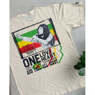 เสื้อยืด พิมพ์ลาย Jatimaika bob Marley one love reggae สําหรับผู้ชาย