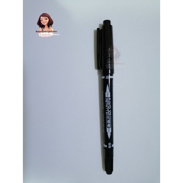 ปากกามาร์คเกอร์-ปากกากันน้ำ-ปากกา-2-หัว-หัวเล็ก-หัวใหญ่-ปากกาเขียนลื่น-สีสวย-ปากกา-2-หัว-ขนาด-0-7-mm-และ-1-5-mm
