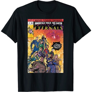 Marvel Eternals Vintage Group Shot Comic Cover T-Shirt_01