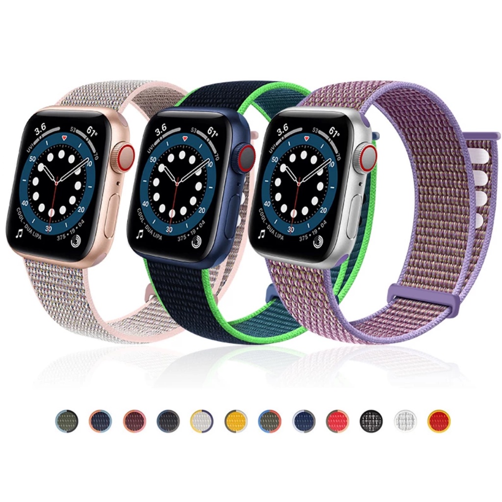 ภาพหน้าปกสินค้าสายนาฬิกาข้อมือไนล่อน สําหรับ Apple iwatch Ultra 49 มม. watch Series 8 7 6 5 SE 4 3 2 1 38 มม. 40 มม. 42 มม. 44 มม. 41 มม. 45 มม.