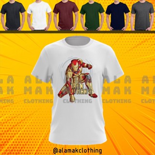  PROMOSI HEBAT  MARVEL STUDIO IRONMAN 3 THE AVENGERS CARTOON BAJU LELAKI PEREMPUAN T SHIRT!! 100% COTTON_05