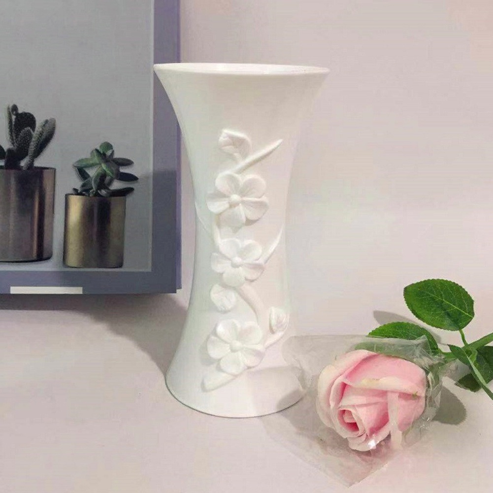 ag-plastic-embossment-vase-flower-arrangement-pot-container-home-office-table-decor