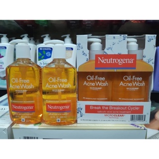 Neutrogena Oil Free Acne Face Wash 269ml. Set2ชิ้น