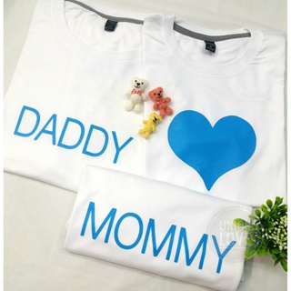 เสื้อคู่พ่อแม่ สกรีน Daddy&amp;Mommy C037 ตัวละ_05