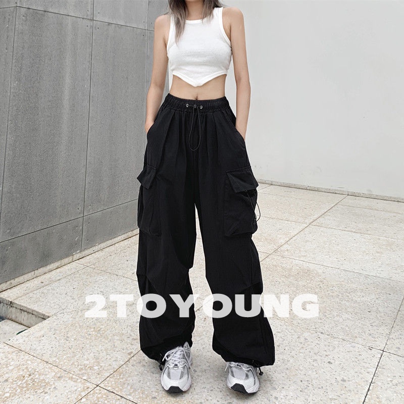 2toyung-กางเกงขายาวผู้หญิง-กางเกงขายาว-ผ้า-ที่สะดวกสบาย-pants-dc2805