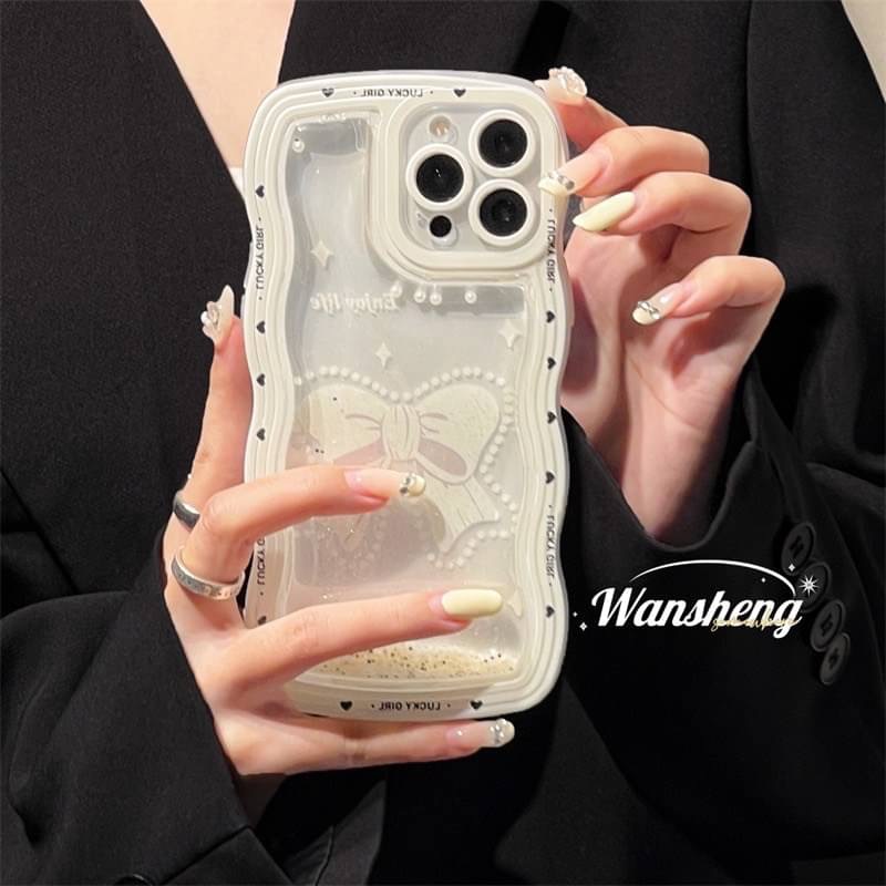 พร้อมส่ง-2-ลาย-เคสตู้น้ำ-เคสตู้น้ำเคลื่อนไหวได้-ตู้น้ำโบว์เดี่ยว-โบว์ลาย