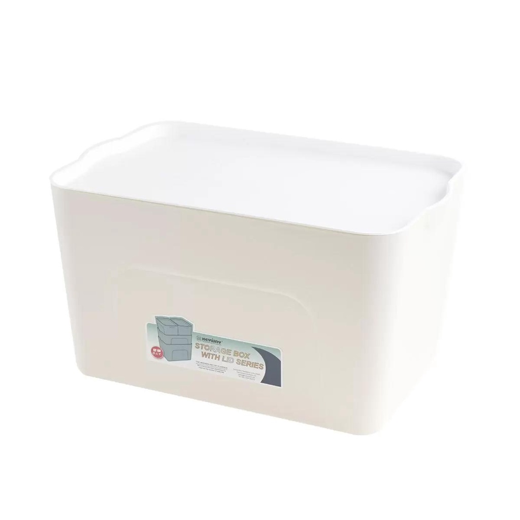 modernhome-keyway-กล่องพลาสติก-32-7-ลิตร-รุ่น-hf3083c-สีครีม-กล่องพลาสติก-กล่อง-กล่องใส่ของ-กล่องเก็บของ