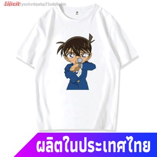 Illicit นักสืบโคนันเสื้อยืดยอดนิยม 【ราคาต่ำสุด】เสื้อยืด Detective Conan ปี 2022 แบรนด์อินเทรนด์ใหม่แขนสั้นขนาดใหญ่ Kudo