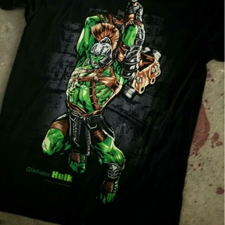 CLEAR STOCK!!! BT103 Gladiator Hulk Avengers Original Black Timber Tshirt_01