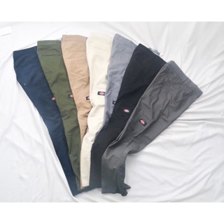Chino POCKET DICKIES กางเกงขายาว 7 สี คุณภาพสูง