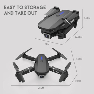 ภาพขนาดย่อของภาพหน้าปกสินค้าE88/E100 โดรน HD ถ่ายภาพทางอากาศ UAV พับได้ 360 องศาในเที่ยวบินต่อเนื่อง 30 กม./ชม. วิดีโอการถ่ายภาพ WIFI จากร้าน zrkf9sakzs บน Shopee ภาพที่ 4