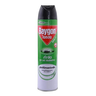 MODERNHOME BAYGON สเปรย์ฉีดยุง ไร้กลิ่น 600 มล. สีเขียว สารกำจัดวัชพืช สารกำจัดแมลง ผลิตภัณฑ์กำจัดวัชพืช ผลิตภัณฑ์กำจัดแ