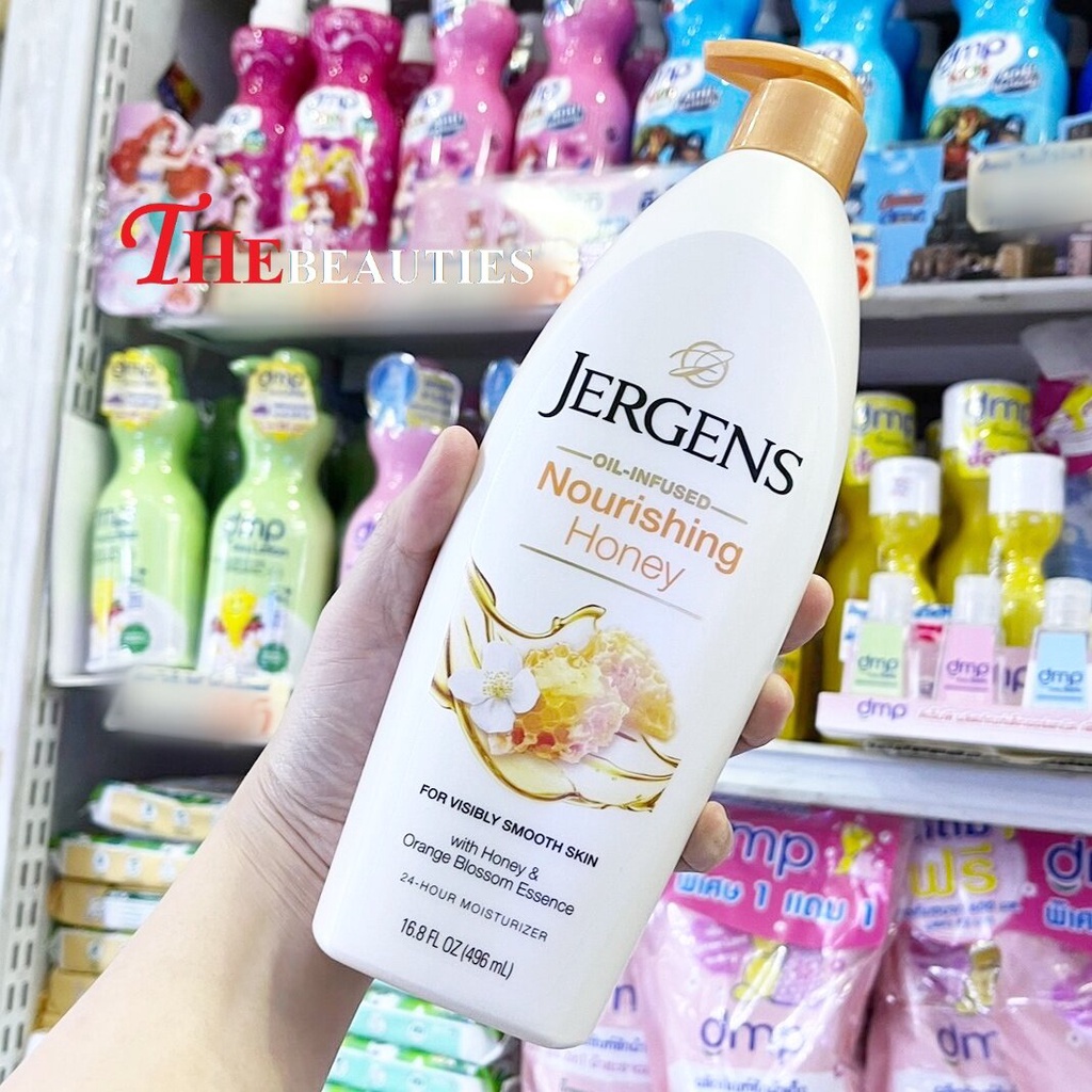 jergens-nourishing-honey-lotion-dry-skin-496ml-made-in-usa-โลชั่นบำรุงผิวแห้งสูตรเข้มข้นจากอเมริกา