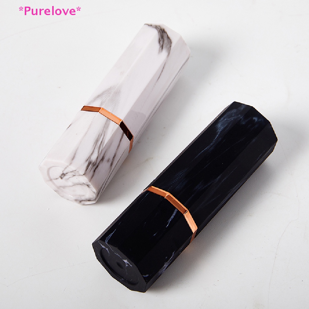 purelove-gt-หลอดเปล่า-ลายหินอ่อน-ขนาด-12-1-มม-แบบเปลี่ยน-สําหรับใส่ลิปบาล์ม-เครื่องสําอาง