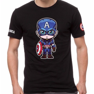 Captain America Shield Avengers Superhero Marvel Short Sleeve T-Shirt T Shirt Tees Baju Lengan Pendek CAP-0004_06_11