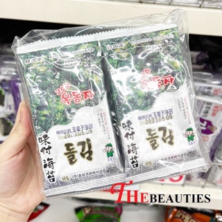 🔥🔥🔥  ️️ OCK DONG JA Seaweed Chips 16g. สาหร่ายอบกรอบ นำเข้าจากเกาหลี   สาหร่ายแผ่นรสดั้งเดิม หอมกลิ่นน้ำมันงา