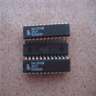 ใหม่ original GAL20V8B-25LPN DIP24 editable logic IC  GAL20V8B