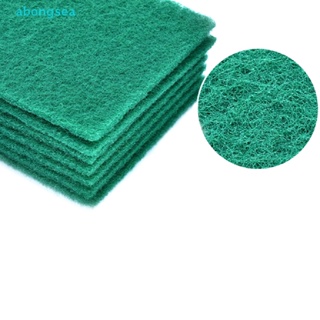 Abongsea แผ่นขัดทําความสะอาด ผ้าขนหนู สีเขียว 5 ชิ้น