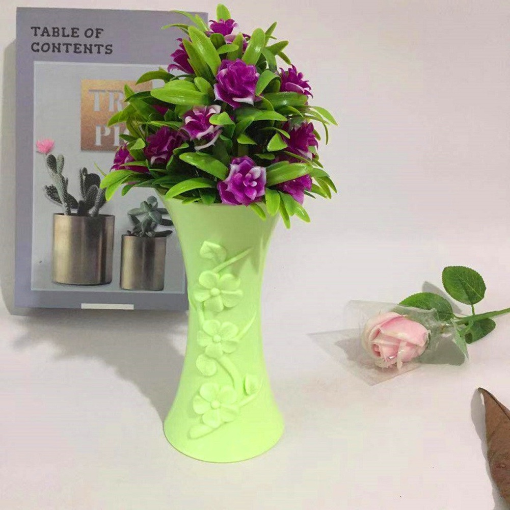 ag-plastic-embossment-vase-flower-arrangement-pot-container-home-office-table-decor