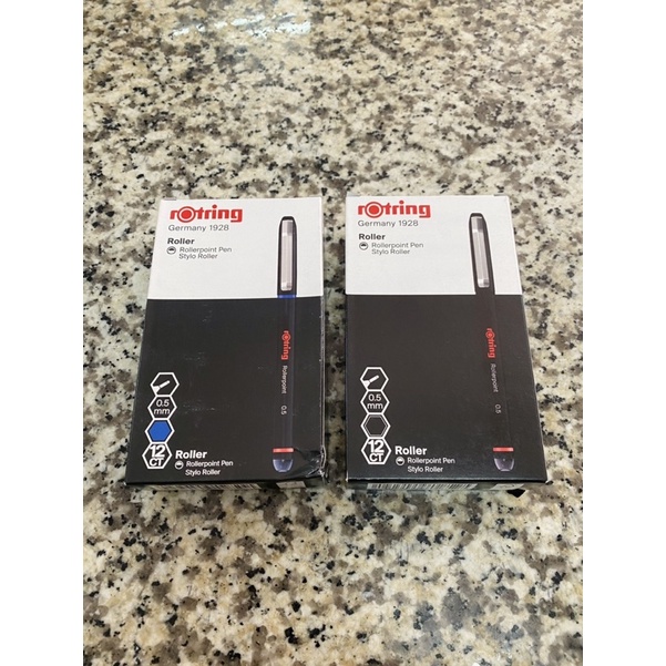 ปากการอตติ้ง Rotring ปากกาหมึกซึม 0.5mm Roller 1928 น้ำเงิน/ดำ ของแท้ ...