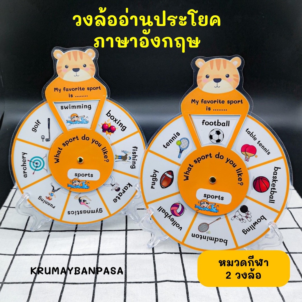 ขายดี-วงล้อสื่อการสอน-วงล้ออ่านประโยคภาษาอังกฤษ-อ่านคำศัพท์-อ่านออกเขียนได้-คุณภาพสีชัดมาก-เด็กๆชอบ